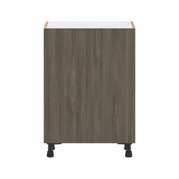 Cordyline Textured Slab Walnut Assembled Shallow Base Cabinet with a Full High Door (24 in. W x 34.5 in. H x 14 in. D)