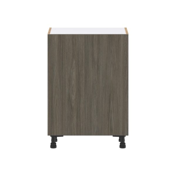 Cordyline Textured Slab Walnut Assembled Shallow Base Cabinet with a Full High Door and 3 Inner Drawers (24 in. W x 34.5 in. H x 14 in. D)