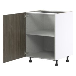 Cordyline Textured Slab Walnut Assembled Base Cabinet with a Full High Door (24 in. W x 34.5 in. H x 24 in. D)