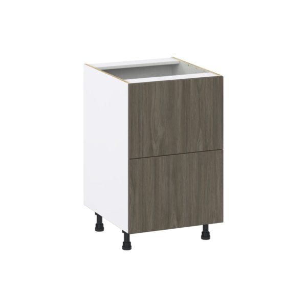 Cordyline Textured Slab Walnut Assembled Base Cabinet with 2 Drawers (21 in. W X 34.5 in. H X 24 in. D)