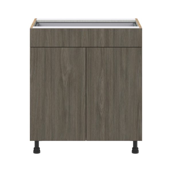 Cordyline Textured Slab Walnut Assembled Base Cabinet with 2  Doors and a Drawer (30 in. W x 34.5 in. H x 24 in. D)