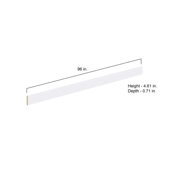 Bright White Base moulding 4.5 in. W x 96 in.H x 0.75 in. D