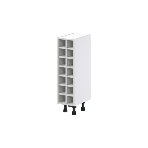 Magnolia Painted Bright White Base Wine Rack 9 in. W X 34.5 in. H X 14 in. D