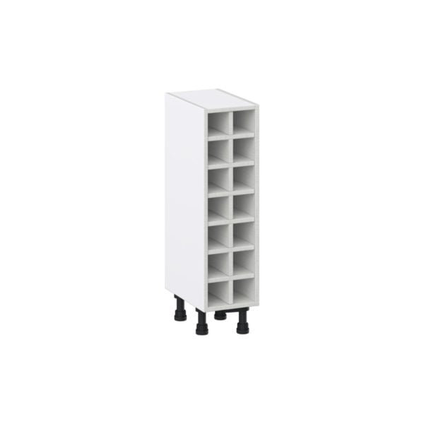 Magnolia Painted Bright White Base Wine Rack 9 in. W X 34.5 in. H X 14 in. D