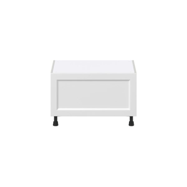 Magnolia Painted Bright White Recessed Assembled Base Window Seat  Cabinet (30 in. W x 19.5 in. H x 24 in. D)