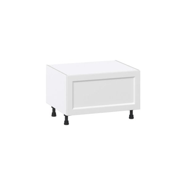 Magnolia Painted Bright White Recessed Assembled Base Window Seat  Cabinet (30 in. W x 19.5 in. H x 24 in. D)