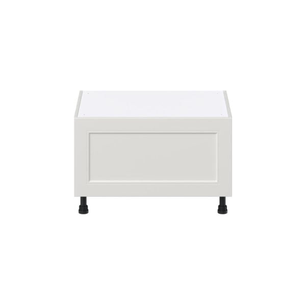 Wisteria Painted Light Gray Recessed Assembled Base Window Seat  Cabinet (30 in. W x 19.5 in. H x 24 in. D)