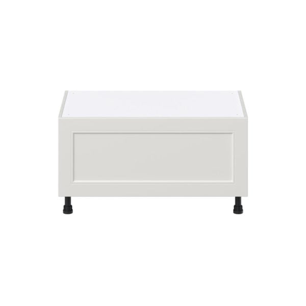 Wisteria Painted Light Gray Recessed Assembled Base Window Seat  Cabinet (36 in. W x 19.5 in. H x 24 in. D)