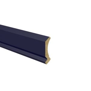 Camellia Painted Midnight Blue   3.75 in. W x 96 in. H x 3 in. D Crown Moulding with Cleat