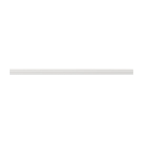 Bright White 3.75 in. W x 96 in. D x 3 in. H Crown Moulding with Cleat