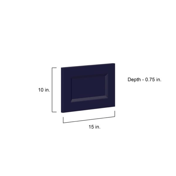 Camellia Painted Midnight Blue Recessed 15 x 10 x 0.75 in. Drawer Front