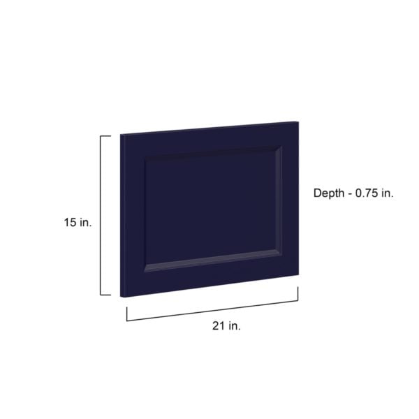 Camellia Painted Midnight Blue Recessed 21 x 15 x 0.75 in. Drawer Front