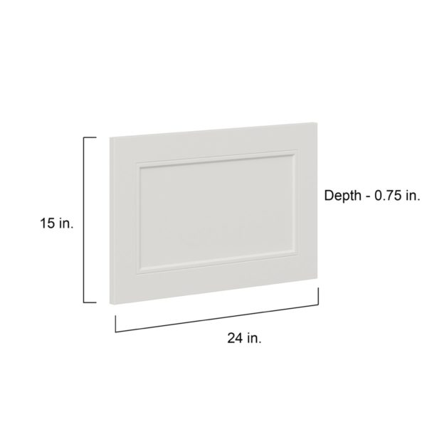 Wisteria Painted Light Gray Recessed 24 x 15 x 0.75 in. Drawer Front