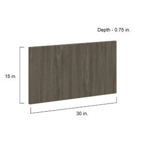 Cordyline Textured Slab Walnut30 x 15 x 0.75 in. Drawer Front