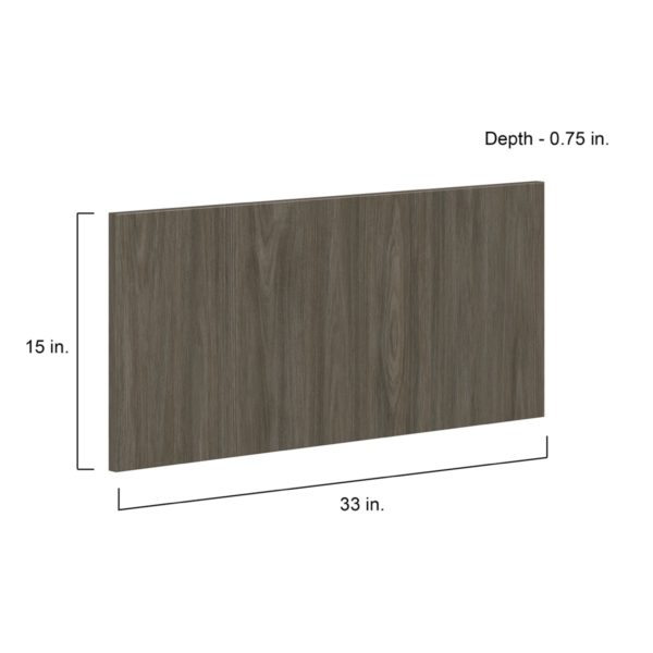 Cordyline Textured Slab Walnut33 x 15 x 0.75 in. Drawer Front