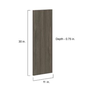 Cordyline Textured Slab Walnut 11 x 30 x 0.75 in. Door