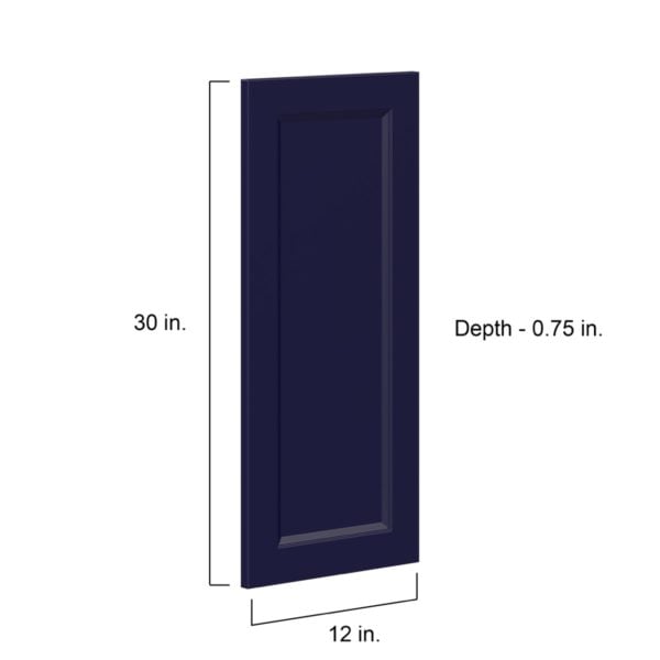 Camellia Painted Midnight Blue Recessed 12 x 30 x 0.75 in. Door