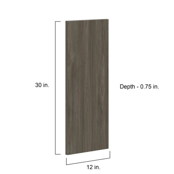 Cordyline Textured Slab Walnut 12 x 30 x 0.75 in. Door