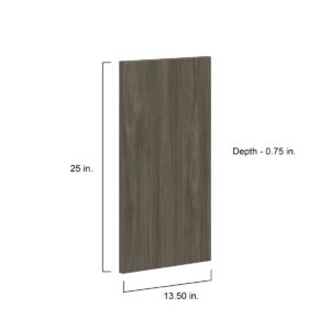 Cordyline Textured Slab Walnut 13.5 x 25 x 0.75 in. Door