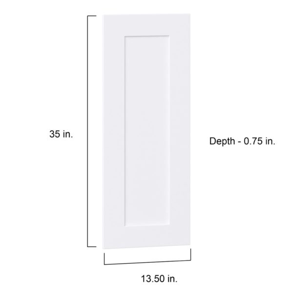 Jasmine Painted Warm White  Shaker 13.5 x 35 x 0.75 in. Door