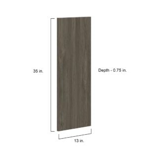 Cordyline Textured Slab Walnut 13 x 35 x 0.75 in. Door