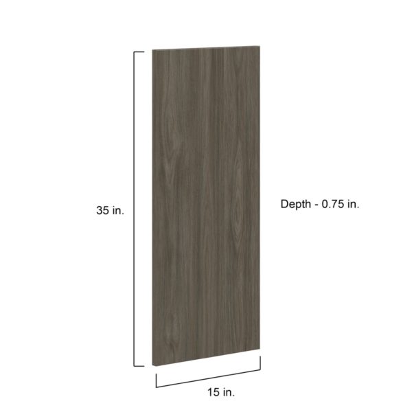 Cordyline Textured Slab Walnut 15 x 35 x 0.75 in. Door