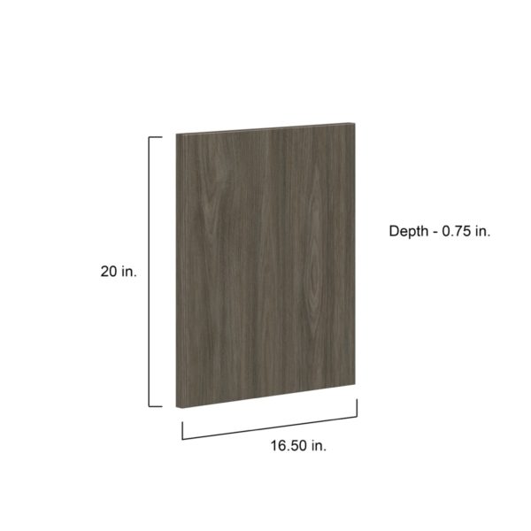 Cordyline Textured Slab Walnut 16.5 x 20 x 0.75 in. Door