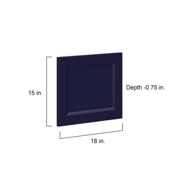 Camellia Painted Midnight Blue Recessed 18 x 15 x 0.75 in. Door