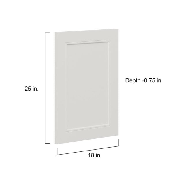 Wisteria Painted Light Gray Recessed 18 x 25 x 0.75 in. Door