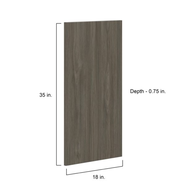 Cordyline Textured Slab Walnut 18 x 35 x 0.75 in. Door