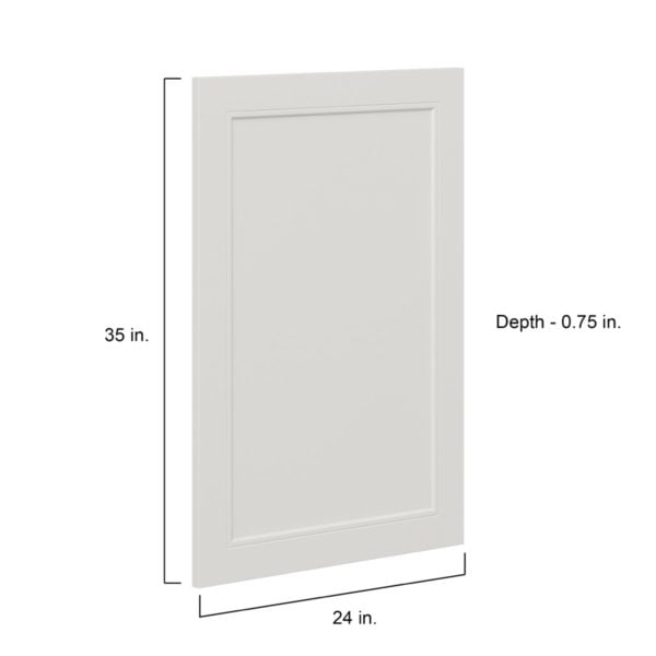 Wisteria Painted Light Gray Recessed 24 x 35 x 0.75 in. Door