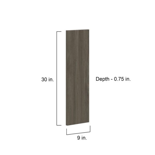 Cordyline Textured Slab Walnut 9 x 30 x 0.75 in. Door