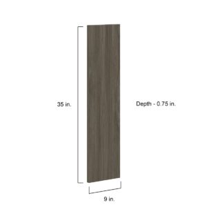 Cordyline Textured Slab Walnut 9 x 35 x 0.75 in. Door