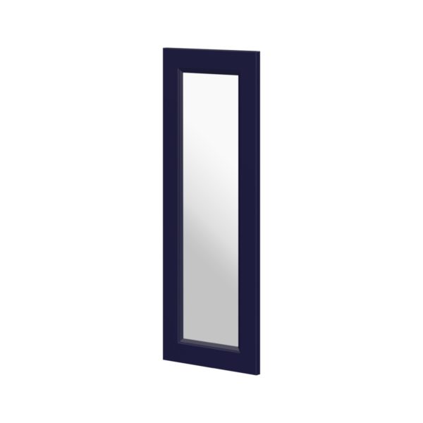 Camellia Painted Midnight Blue 13x35x0.75 in. Glass Door