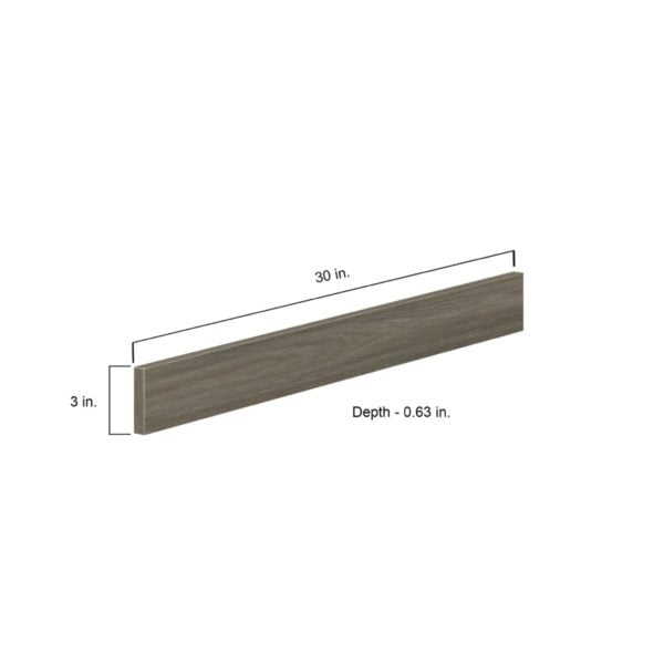 3 in. W x 30 in. H x 0.63 in. D  Cordyline Texmel Slab Walnut Cabinet Filler Strip