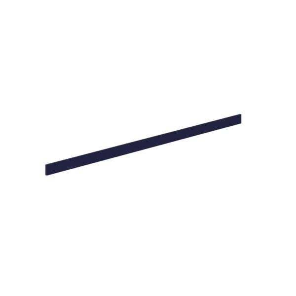 3 in. W x 96 in. H x 0.75 in. D  Camellia Painted Midnight Blue Cabinet Filler Strip