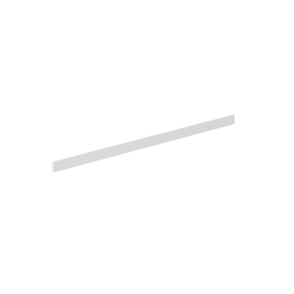 3 in. W x 96 in. H x 0.75 in. D  Wisteria Painted Light Gray  Cabinet Filler Strip