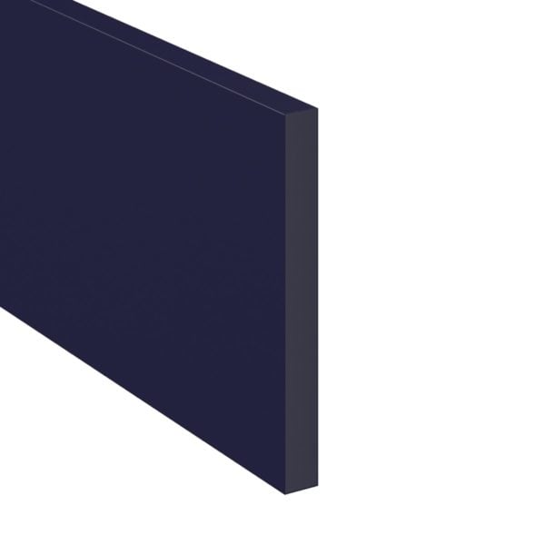 6 in. W X 96 in. H X 0.75 in. D Camellia Painted Midnight Blue SlabFiller Strip