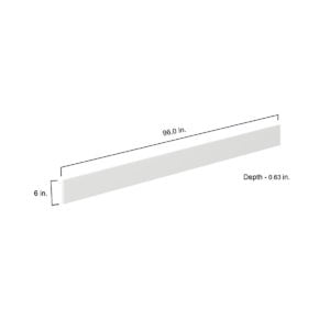 6 in. W X 96 in. H X 0.75 in. D Magnolia Painted Bright White SlabFiller Strip