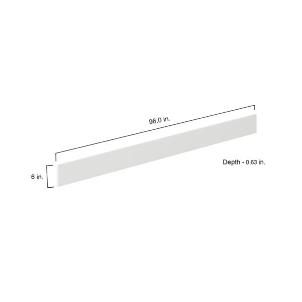 6 in. W X 96 in. H X 0.75 in. D Magnolia Painted Bright White SlabFiller Strip