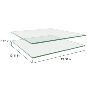 15" glass shelf (2 pack) - clear