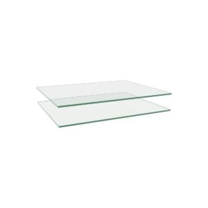 18" glass shelf (2 pack) - clear