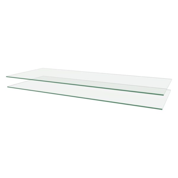 36" glass shelf (2 pack) - clear