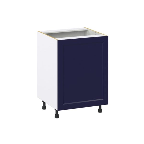 Camellia Painted Midnight Blue Recessed Assembled Sink Base Cabinet with a Full High Door (24 in. W x 34.5 in. H x 24 in. D)