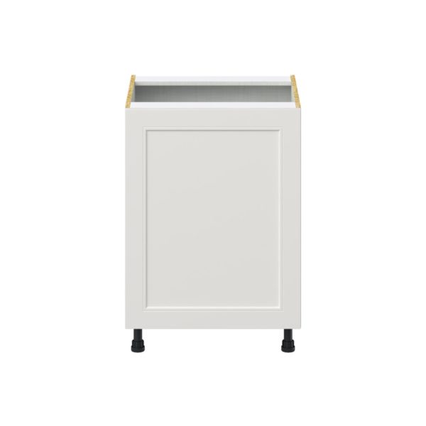 Wisteria Painted Light Gray Recessed Assembled Sink Base Cabinet with a Full High Door (24 in. W x 34.5 in. H x 24 in. D)