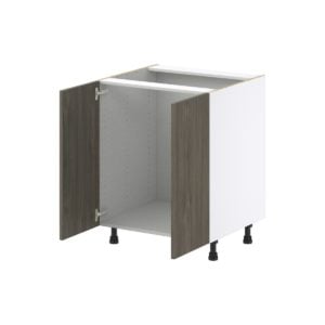 Cordyline Textured Slab Walnut Assembled Sink Base Cabinet with 2 Full High Doors (27 in. W X 34.5 in. H X 24 in. D)