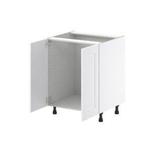 Jasmine Painted Warm White  Shaker Assembled Sink Base Cabinet with 2 Full High Doors (27 in. W X 34.5 in. H X 24 in. D)