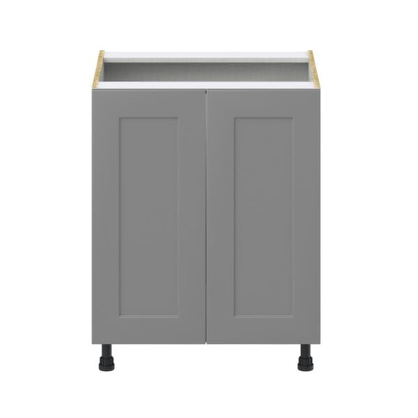 Willow Painted Slate Gray  Shaker Assembled Sink Base Cabinet with 2 Full High Doors (27 in. W X 34.5 in. H X 24 in. D)