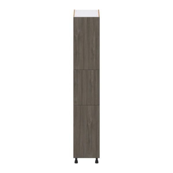 Cordyline Textured Slab Walnut Assembled Pantry  Cabinet with 4 Shelves (15 in. W x 84.5 in. H x 24 in. D)