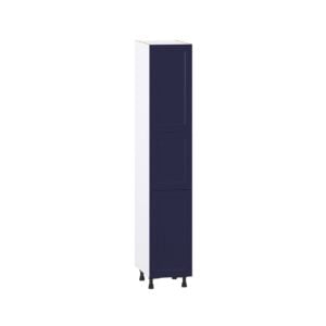 Camellia Painted Midnight Blue Recessed Assembled Pantry Cabinet with 2 Doors and 4 Inner Drawers (15 in. W X 84.5 in. H X 24 in. D)